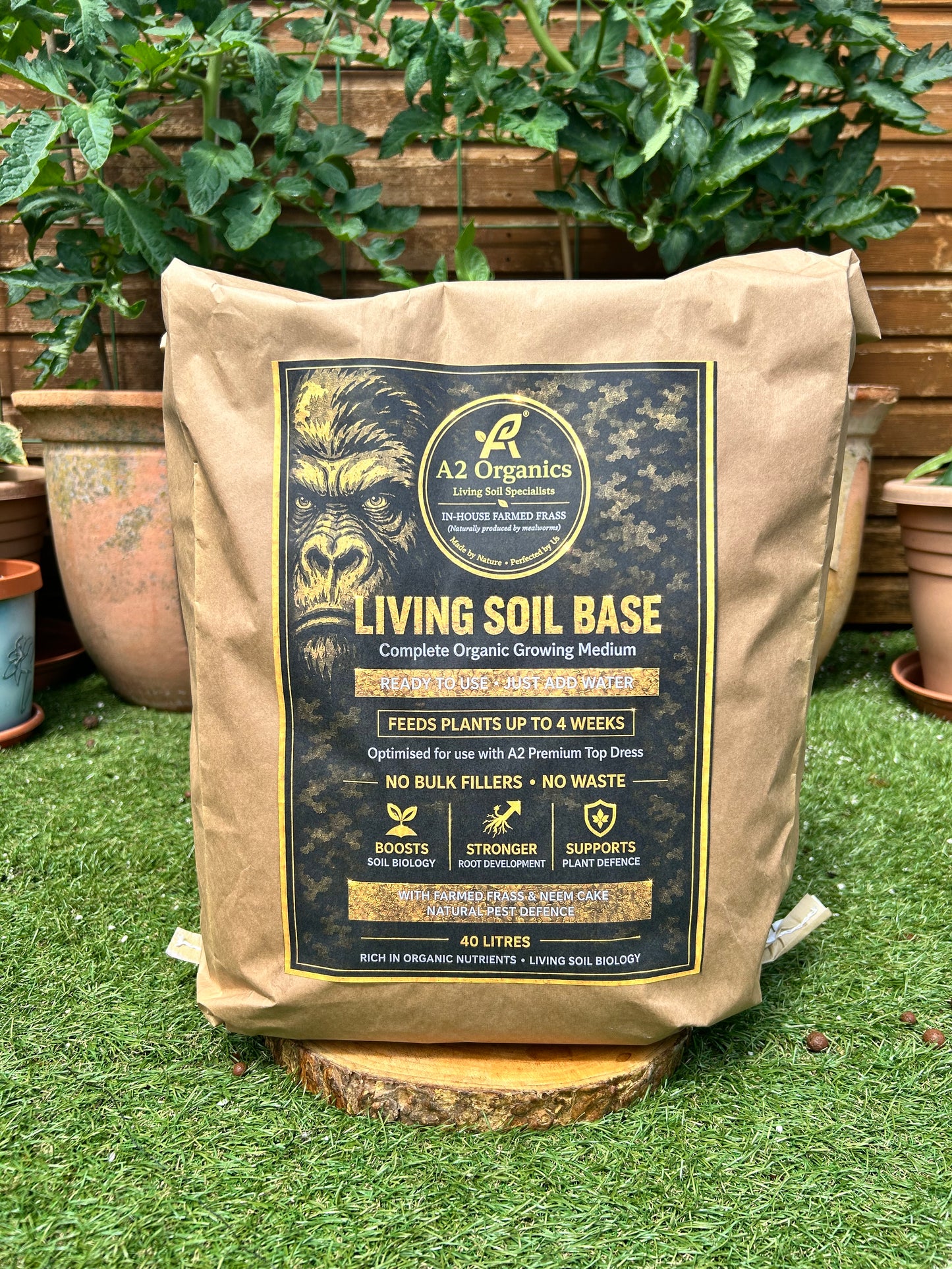A2 Organics Living Soil – 40L
